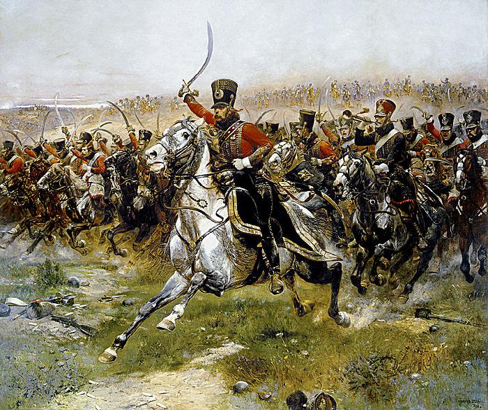 Edouard Detaille Charge of the 4th Hussars at the battle of Friedland, 14 June 1807 oil painting image